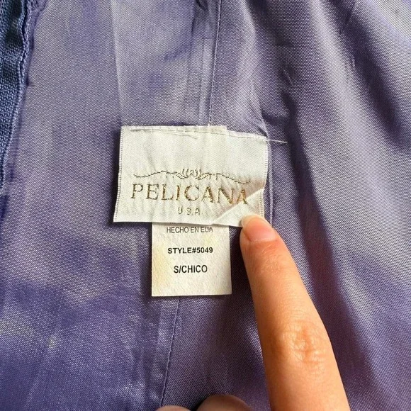 Beaded Blue & Purple Corset Top & Scarf - Picture 8 of 8